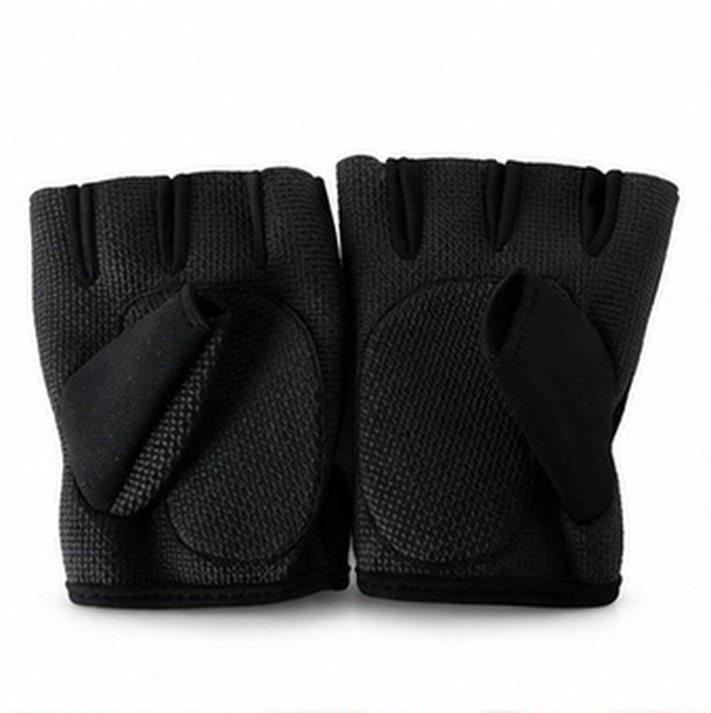 Weightlifting Gloves - Çift Bisiklet Eldiveni Siyah Boyut L