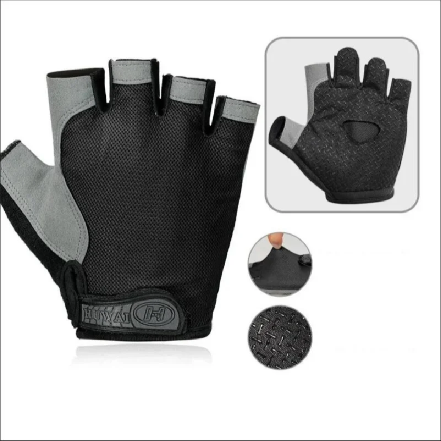 Weightlifting Gloves - Spor Eldivenleri Parmaksız Eldivenler Kaymaz Şok