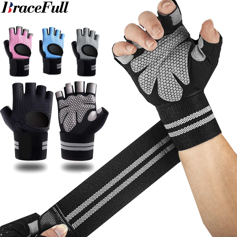 Weightlifting Gloves - 1 çift yarım parmak spor salonu
