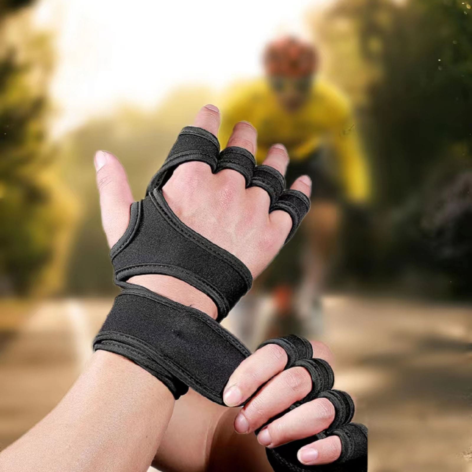 1 çift Spor çapraz antrenman b - Weightlifting Gloves incelemesi ve fiyatı
